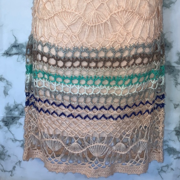 Blush Knit Double Layer Overlay Tank Dress Arden B - Picture 6 of 16